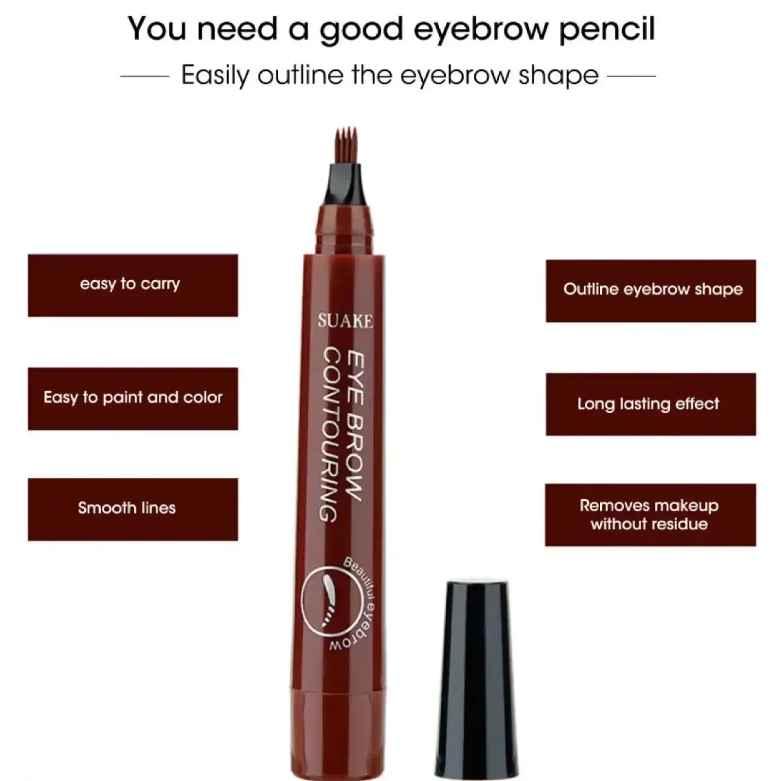 Eyebrow pencil Waterproof Permanent Long Lasting High quality professional makeup for women Cheap Cosmetics Enhancer - Image 4