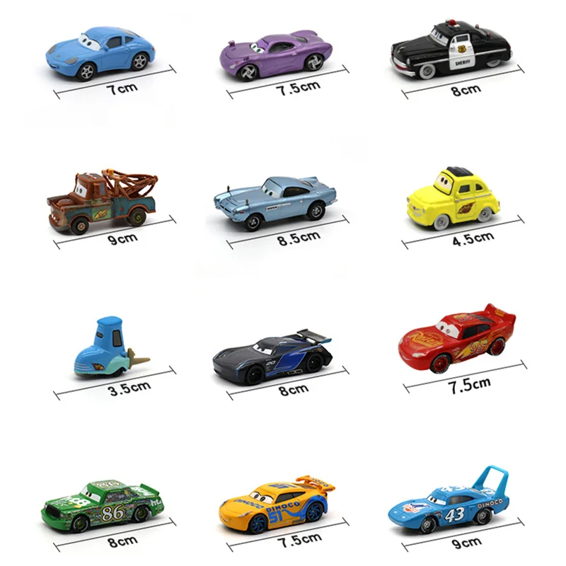 Disney Pixar Cars 3 Lightning Mcqueen Toys Mater Model Collection 1:55 Diecast Vehicles Alloy Car Toy For Children Gifts - Image 2
